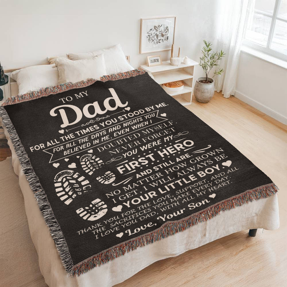 Dad Gift, First Hero Blanket