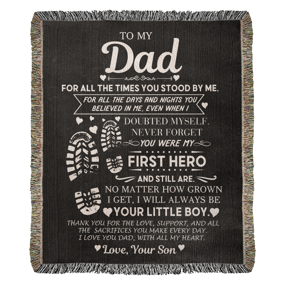 Dad Gift, First Hero Blanket