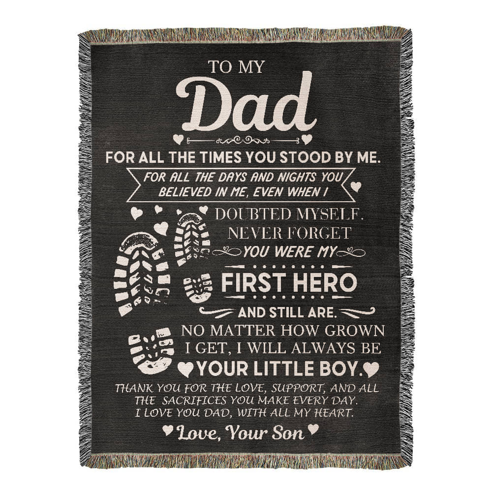 Dad Gift, First Hero Blanket