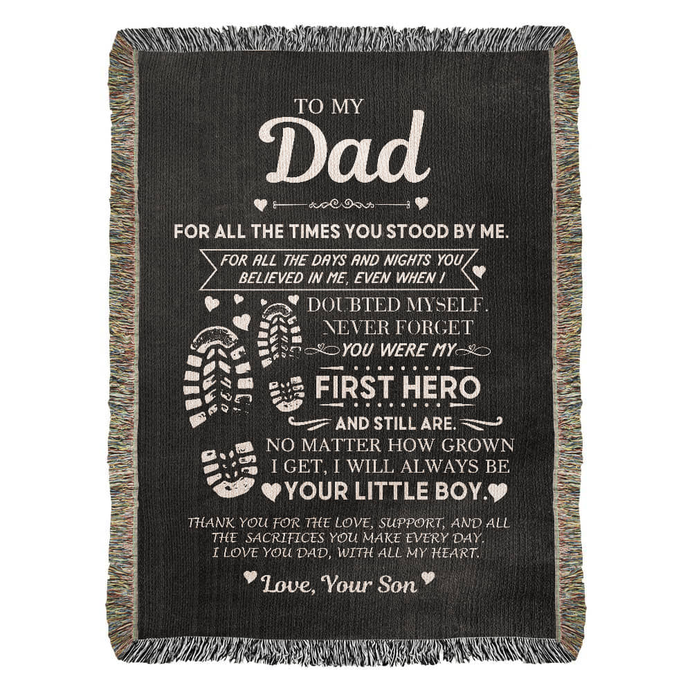 Dad Gift, First Hero Blanket