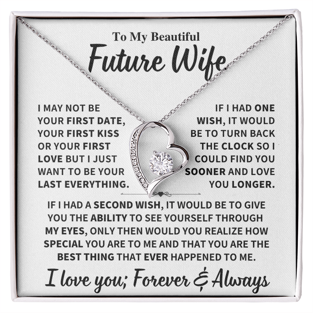 Future Wife Gift,"Best Thing That Ever Happened To me" Heart Necklace Jewelry