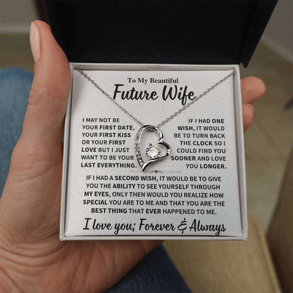 Future Wife Gift,"Best Thing That Ever Happened To me" Heart Necklace Jewelry