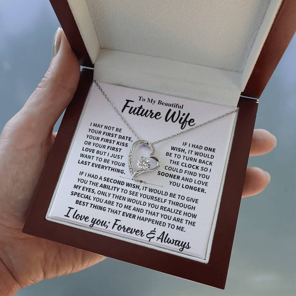 Future Wife Gift,"Best Thing That Ever Happened To me" Heart Necklace Jewelry