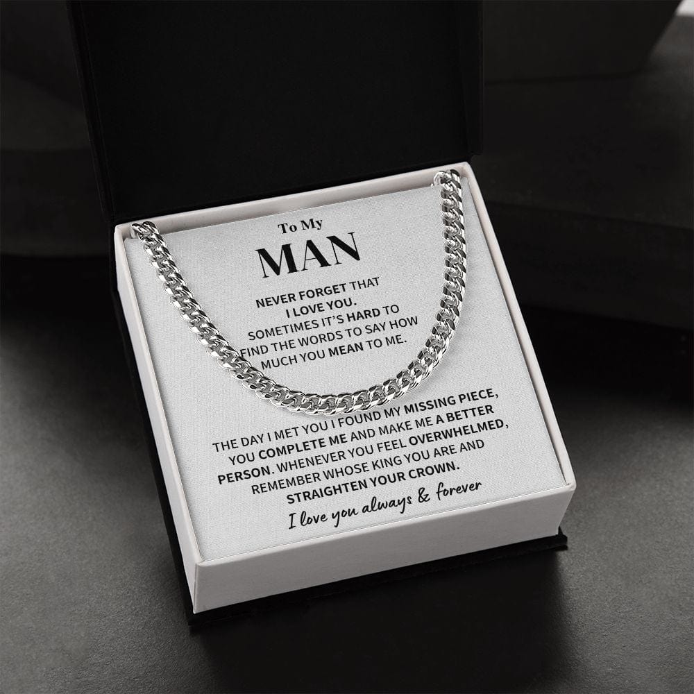 My Man Gift- Cuban Link Chain Jewelry