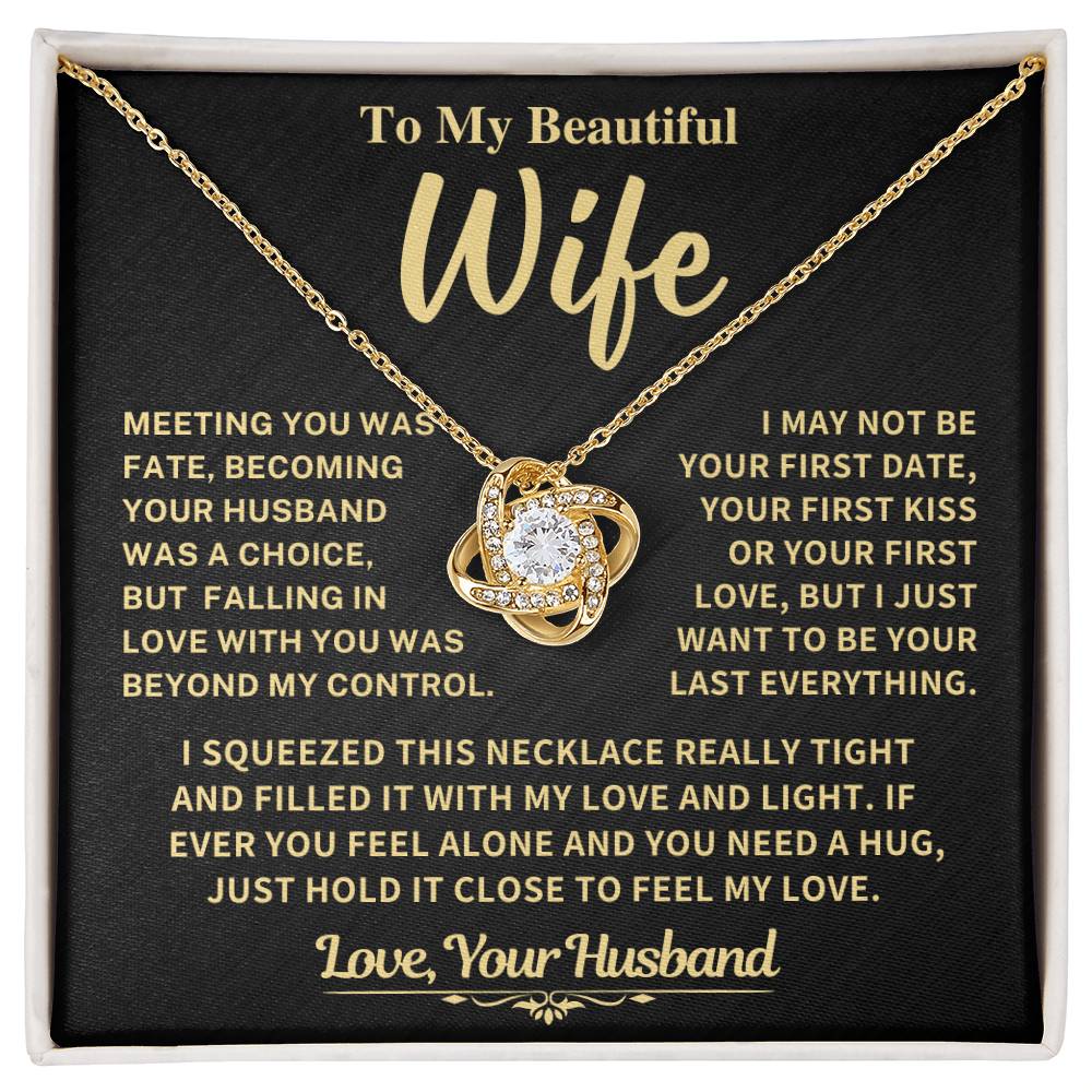 Beautiful Gift For Wife, "Meeting You Was Fate" Jewelry