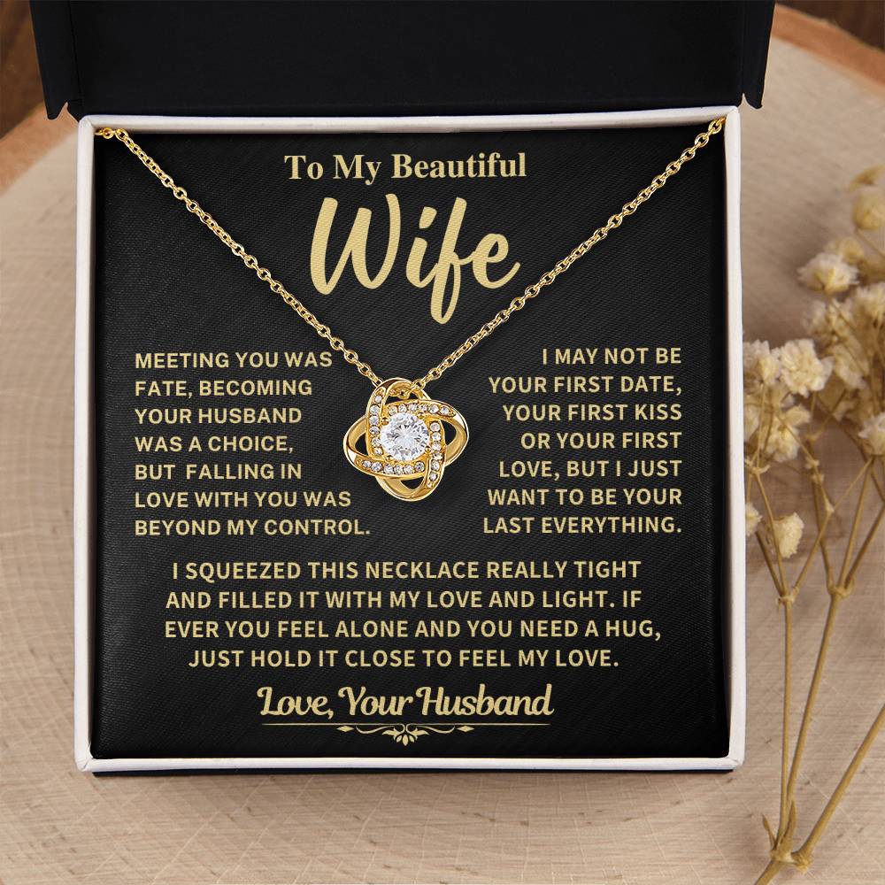 Beautiful Gift For Wife, "Meeting You Was Fate" Jewelry