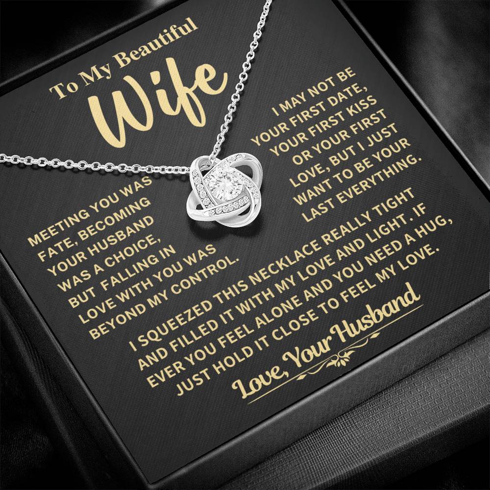 Beautiful Gift For Wife, "Meeting You Was Fate" Jewelry