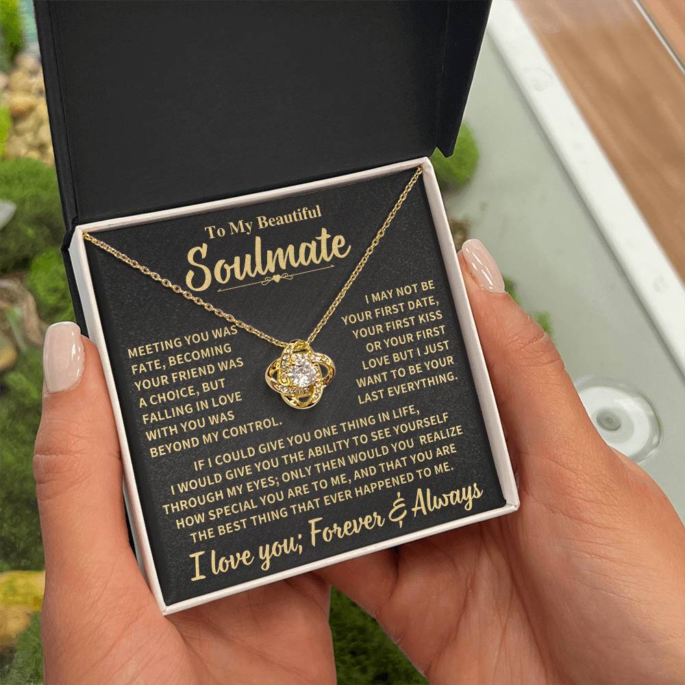 Beautiful Soulmate Gift, "Meeting you was fate" Jewelry