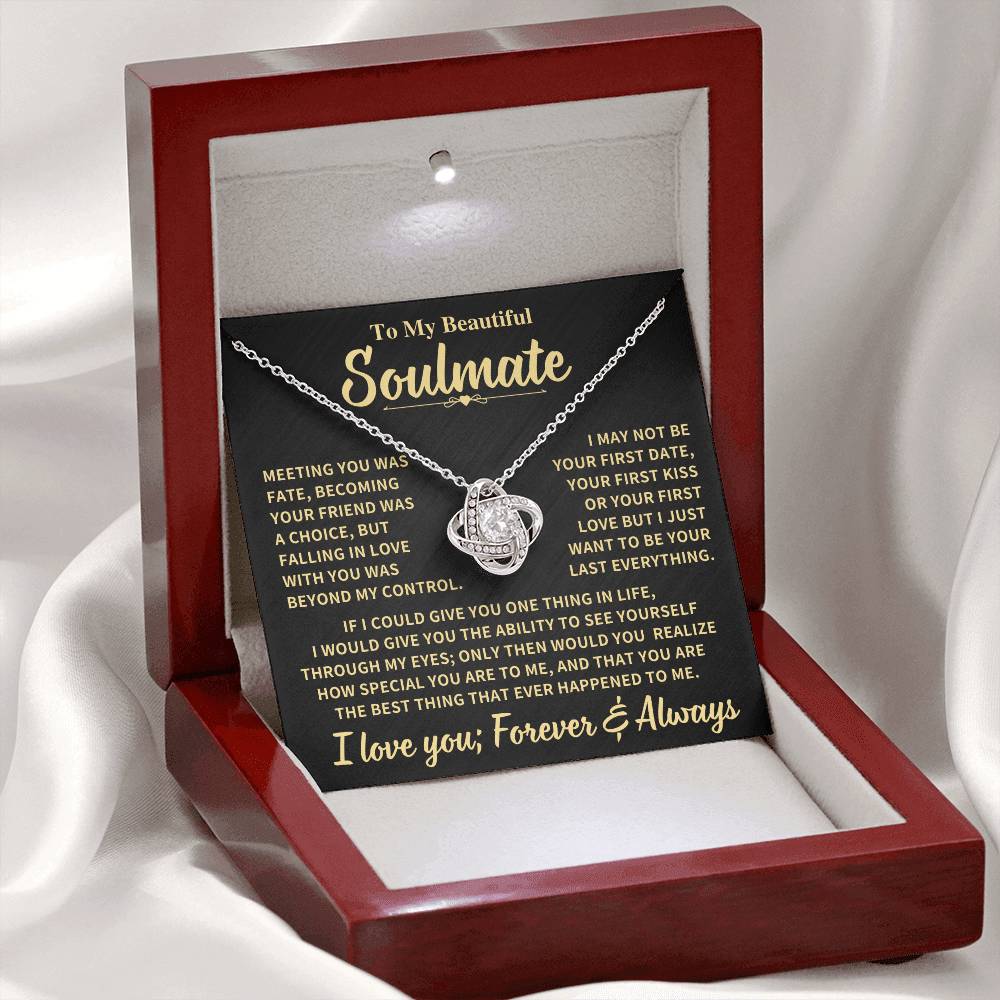 Beautiful Soulmate Gift, "Meeting you was fate" Jewelry