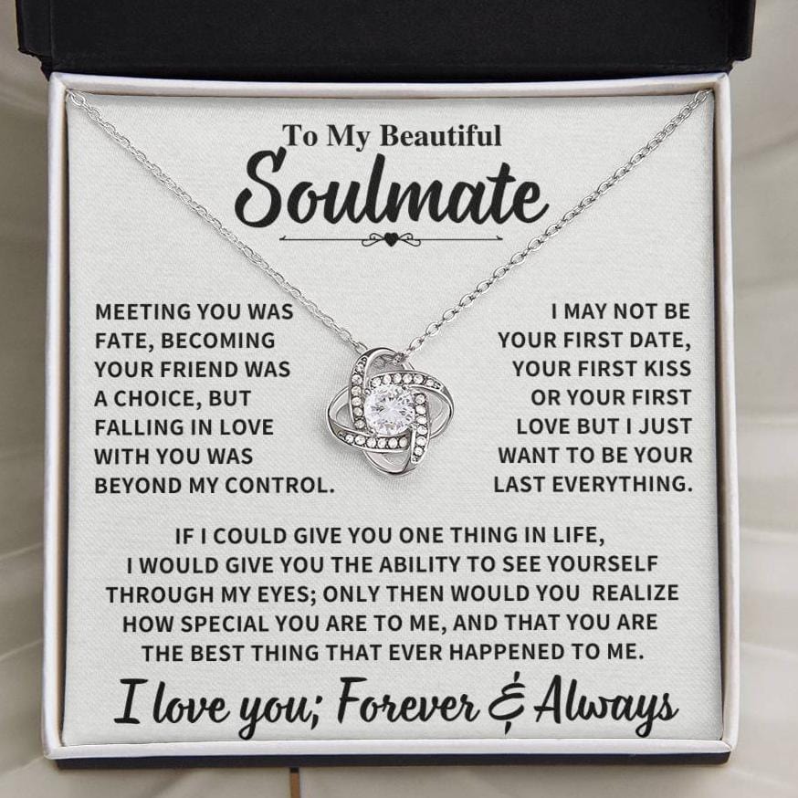 Beautiful Soulmate Gift, "Meeting you was fate" Jewelry