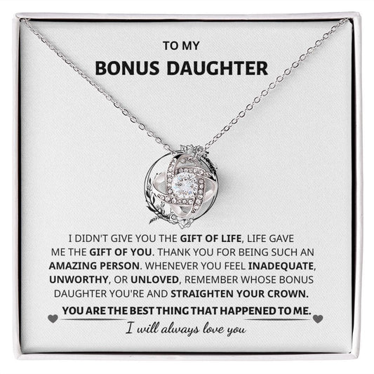 Bonus Daughter Gift- Love Knot Necklace Jewelry