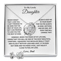 Daughter Gift From Dad, "Always Keep Me In Your Heart" Jewelry