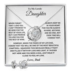 Daughter Gift From Dad, "Always Keep Me In Your Heart" Jewelry