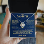 Daughter Gift From Mom, "Straighten Your Crown", Knot Necklace Jewelry