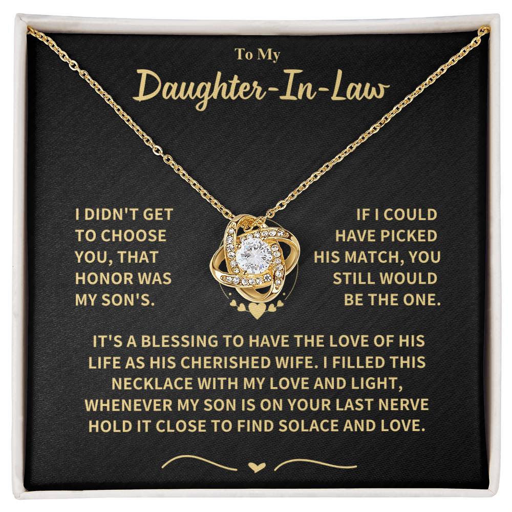 Daughter-in-Law Gift-Love Knot Necklace Jewelry
