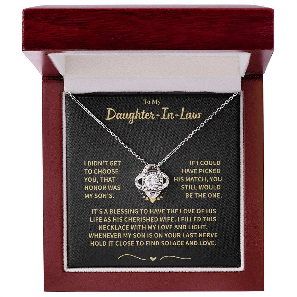 Daughter-in-Law Gift-Love Knot Necklace Jewelry