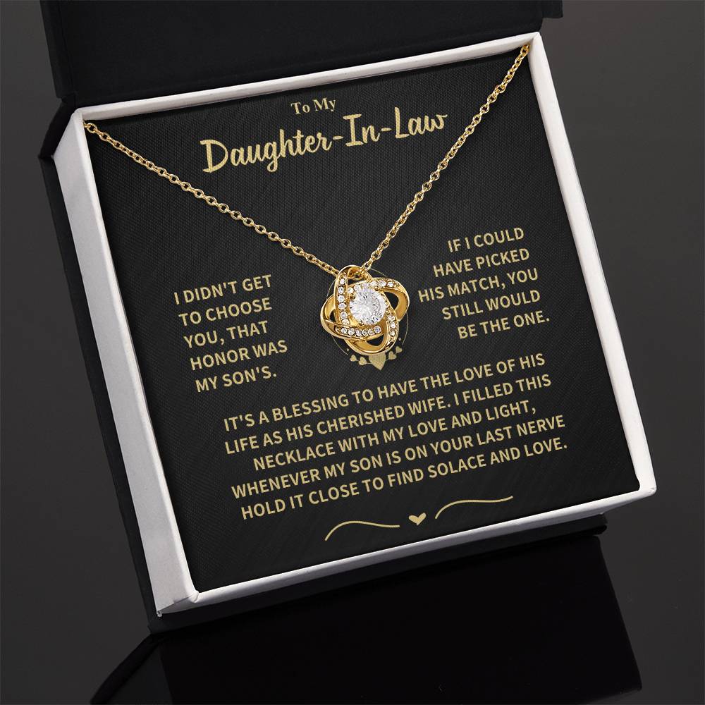 Daughter-in-Law Gift-Love Knot Necklace Jewelry
