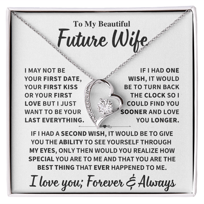 Future Wife Gift,"Best Thing That Ever Happened To me" Heart Necklace Jewelry