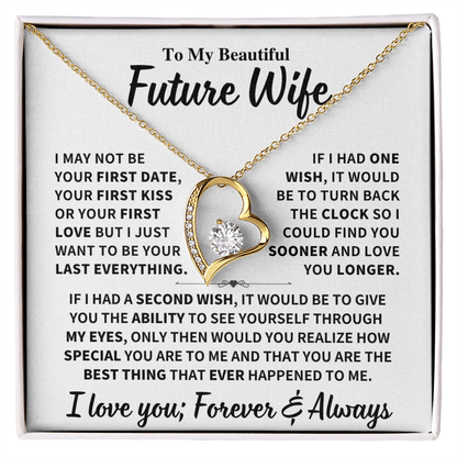 Future Wife Gift,"Best Thing That Ever Happened To me" Heart Necklace Jewelry