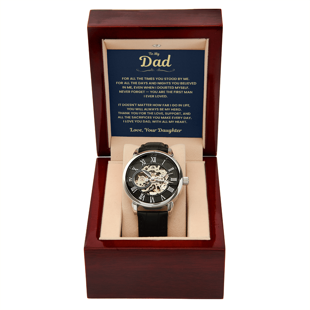 Gift For Dad From Daughter , "First Man I Ever Loved" Jewelry