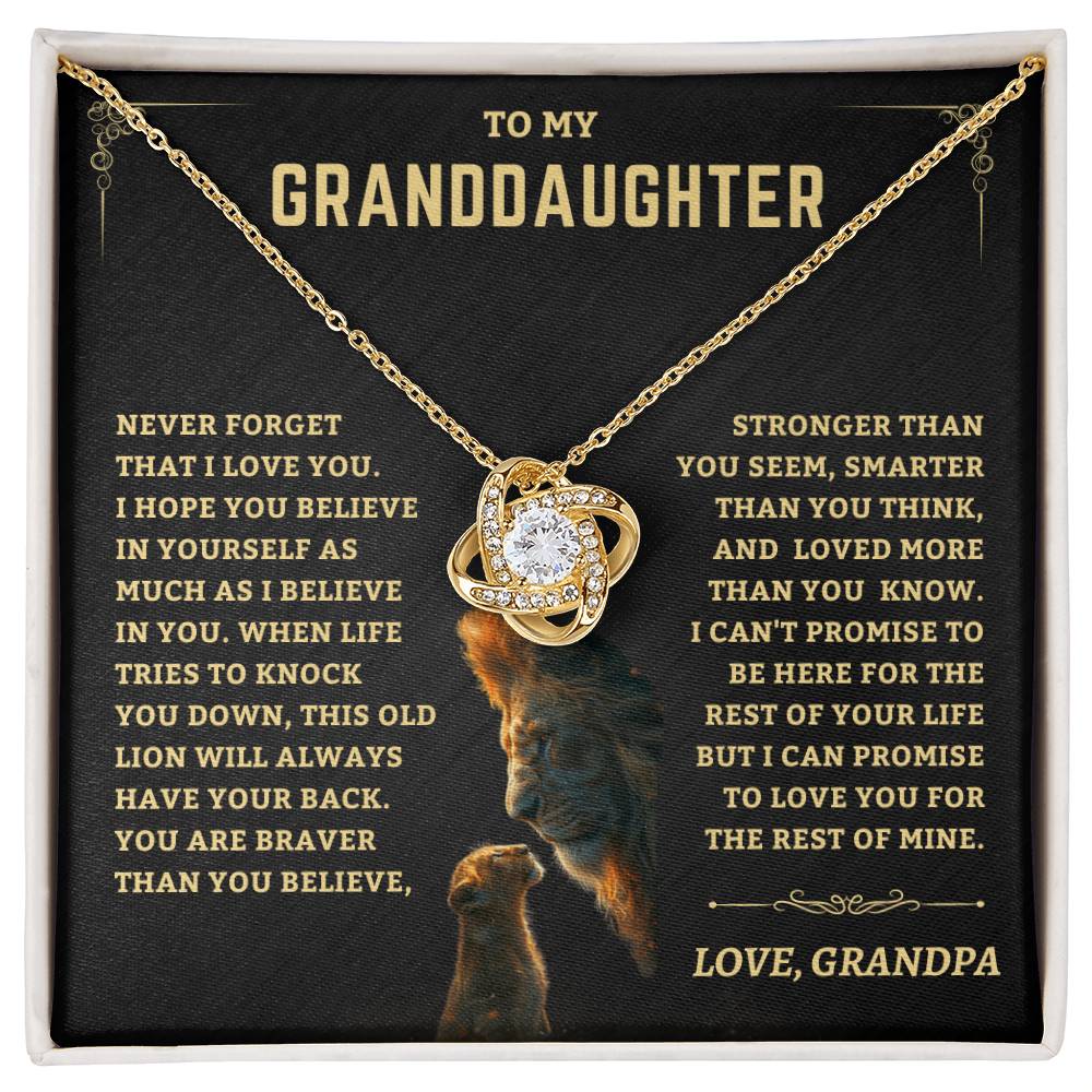 Granddaughter Gift -From Grandpa Jewelry