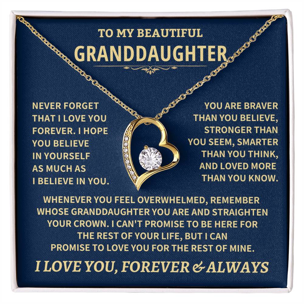 Granddaughter Gift-Never Forget Jewelry