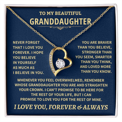 Granddaughter Gift-Never Forget Jewelry