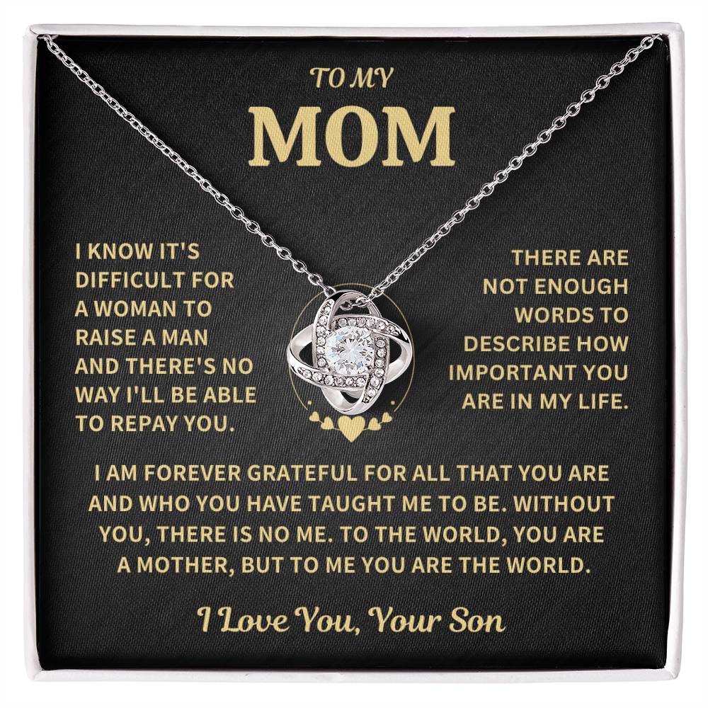 Mom Gift-Forever Grateful-From Son Jewelry