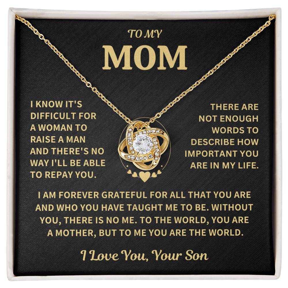 Mom Gift-Forever Grateful-From Son Jewelry