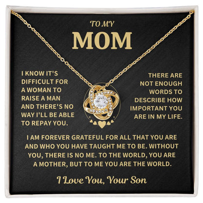 Mom Gift-Forever Grateful-From Son Jewelry
