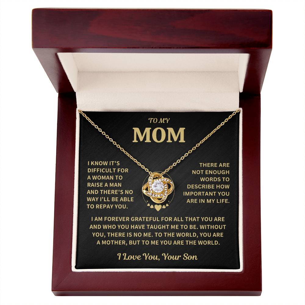 Mom Gift-Forever Grateful-From Son Jewelry