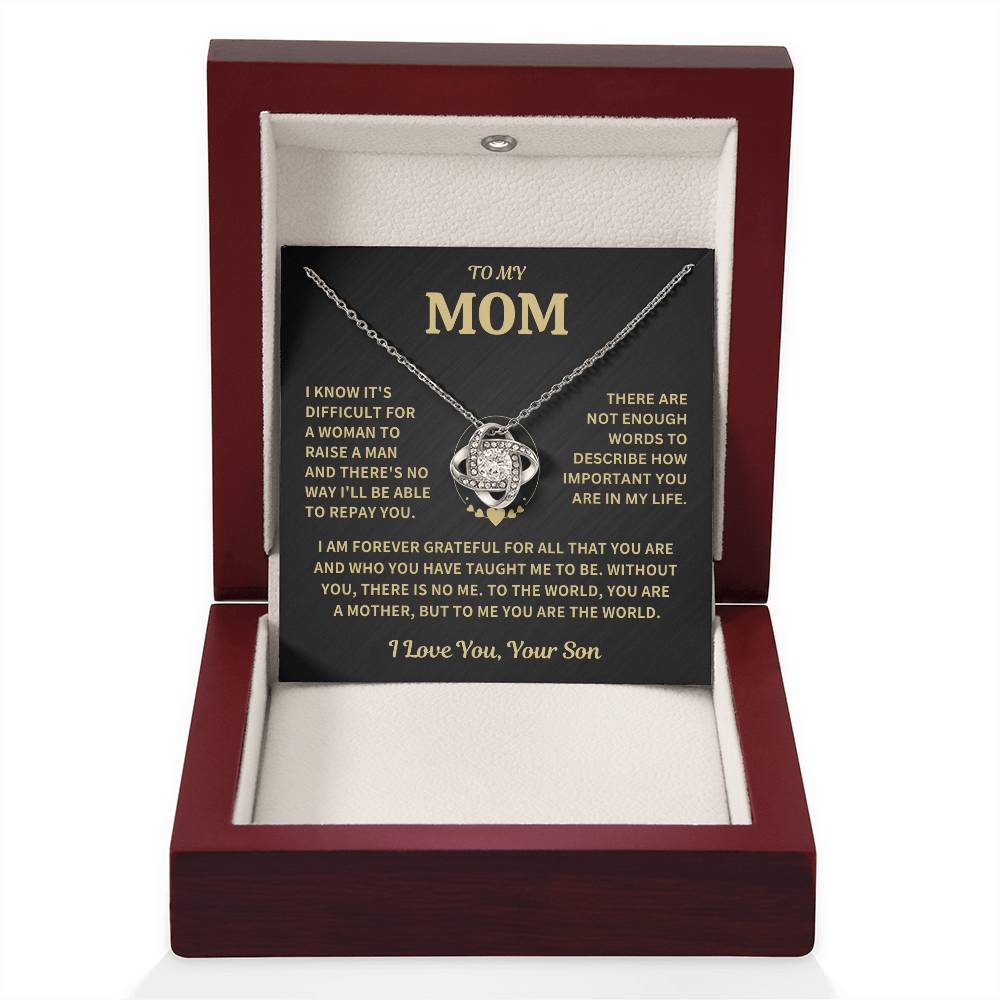 Mom Gift-Forever Grateful-From Son Jewelry