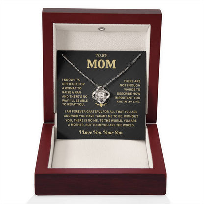 Mom Gift-Forever Grateful-From Son Jewelry