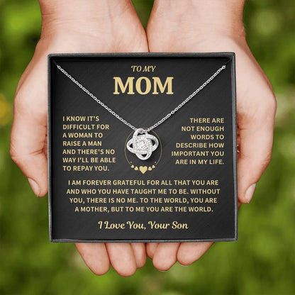 Mom Gift-Forever Grateful-From Son Jewelry