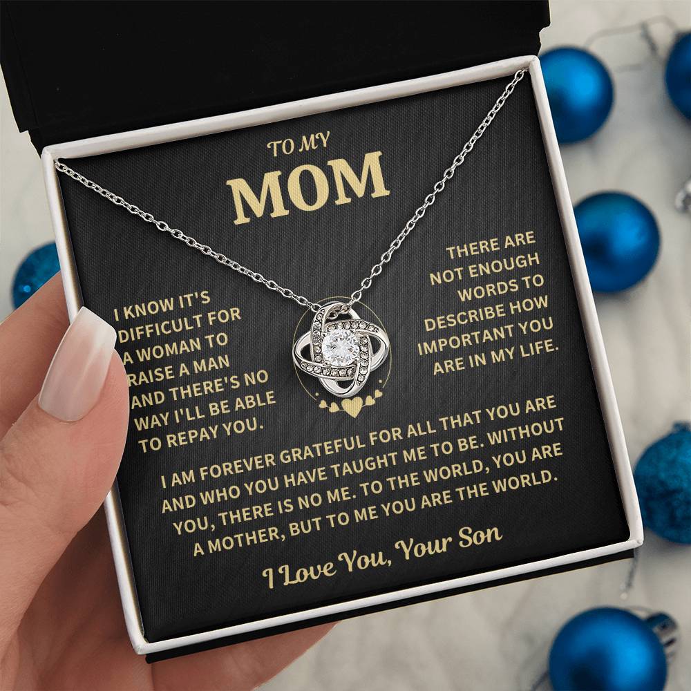 Mom Gift-Forever Grateful-From Son Jewelry