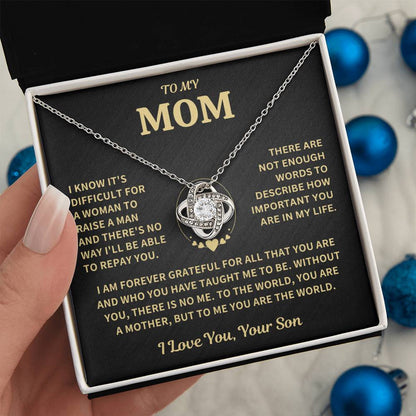 Mom Gift-Forever Grateful-From Son Jewelry