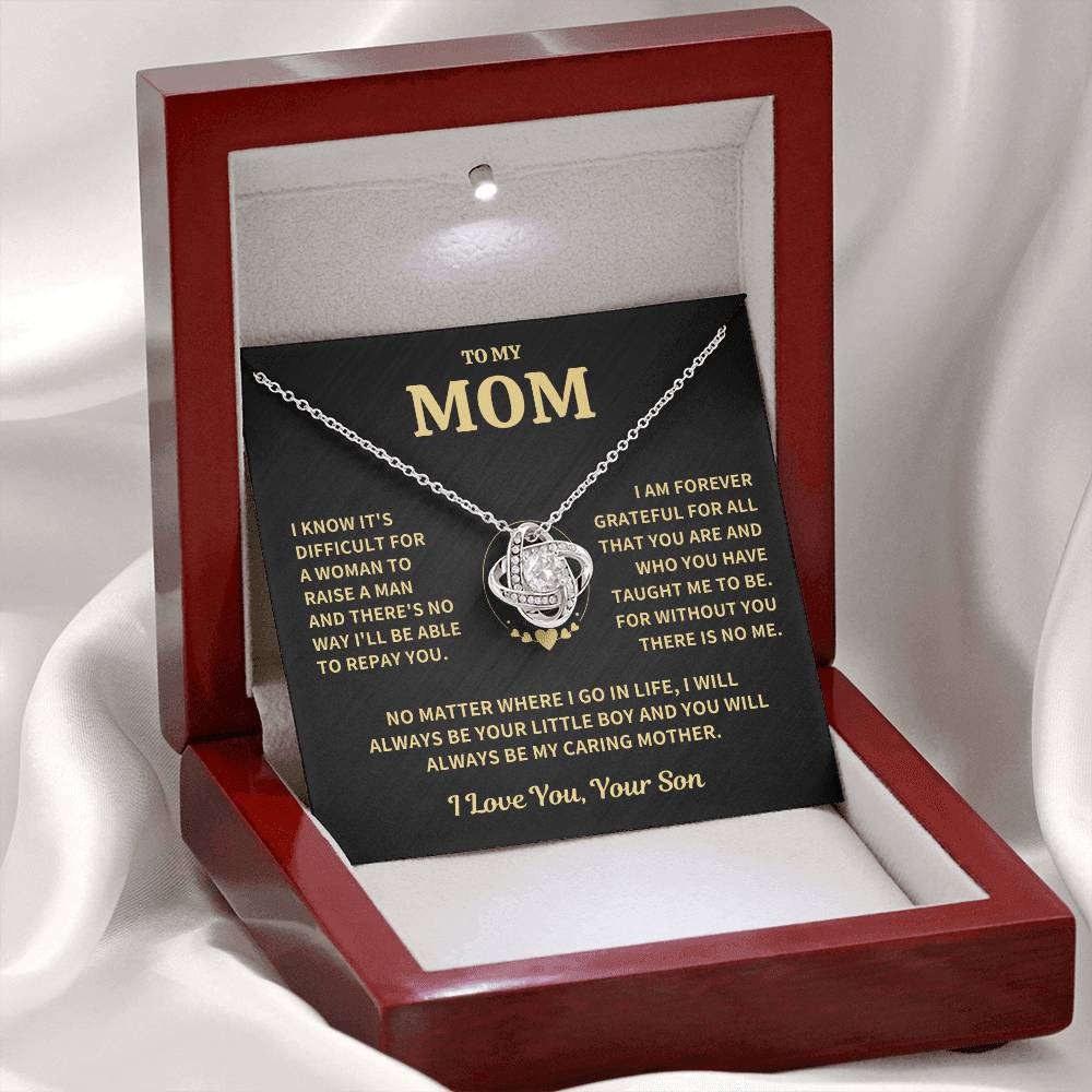MOM Gift-Forever Grateful-From Son Jewelry