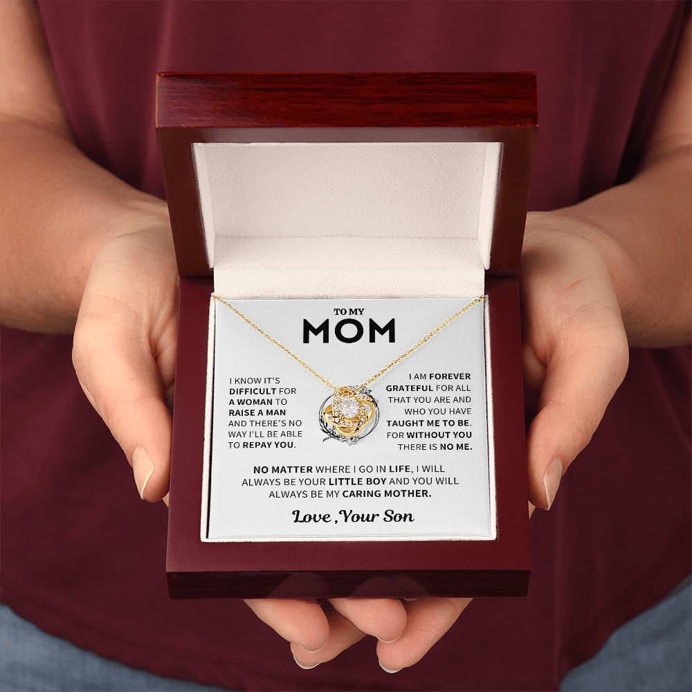 Mom Gift From Son- Forever Grateful Necklace Jewelry
