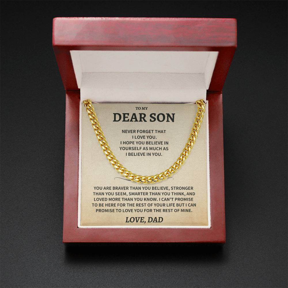 Son Gift-Believe In Yourself- From Dad Jewelry