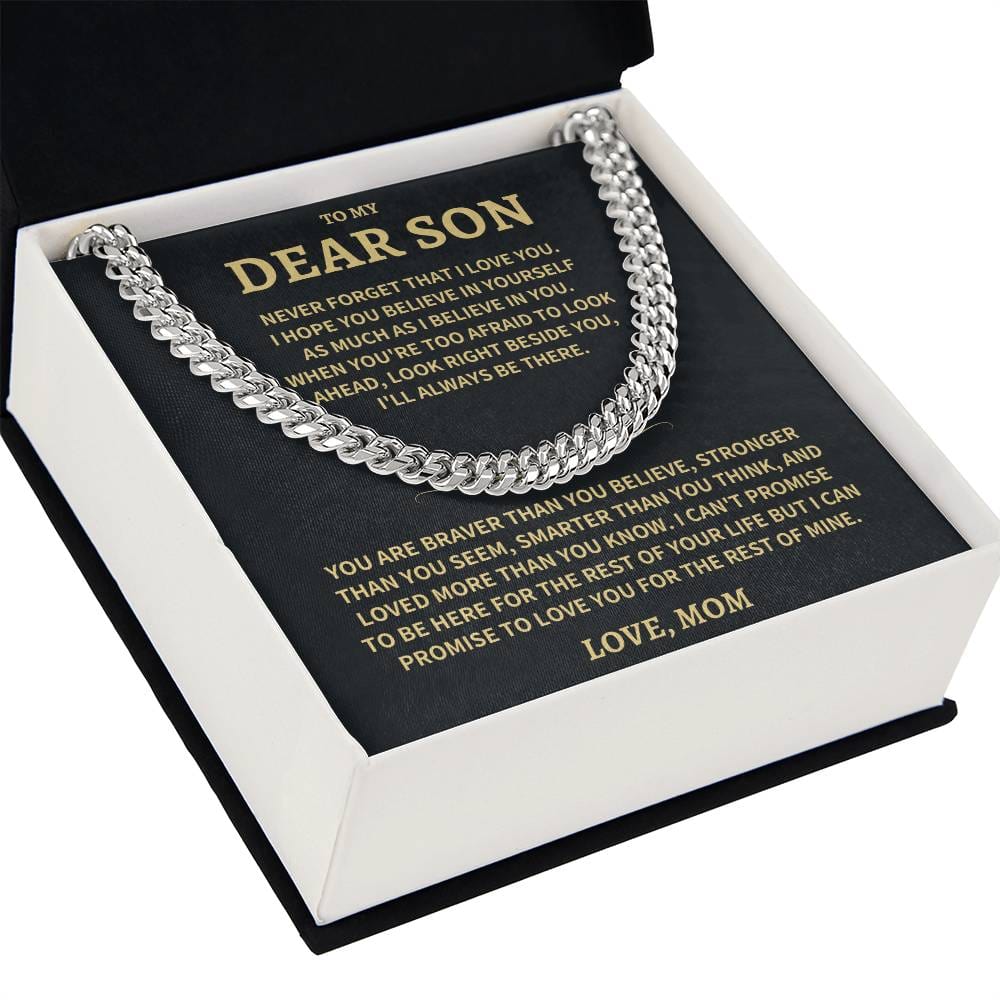 Son Gift-Believe In Yourself-From Mom Jewelry