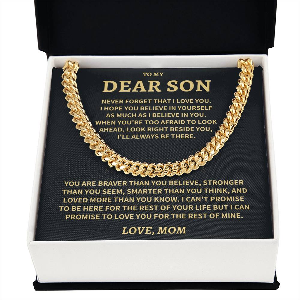 Son Gift-Believe In Yourself-From Mom Jewelry