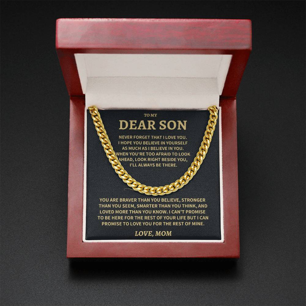 Son Gift-Believe In Yourself-From Mom Jewelry