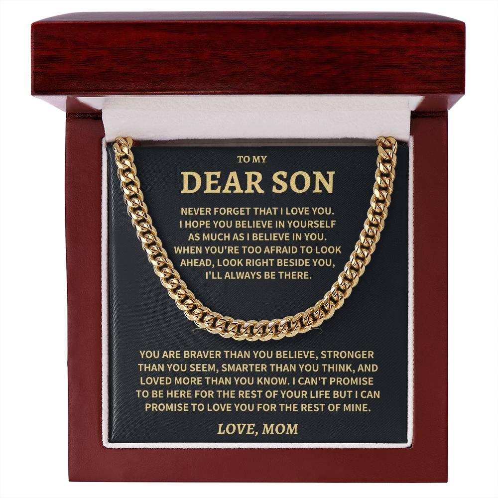 Son Gift-Believe In Yourself-From Mom Jewelry