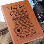 Son Gift From Dad, "Believe In Yourself", Graphic Journal Jewelry