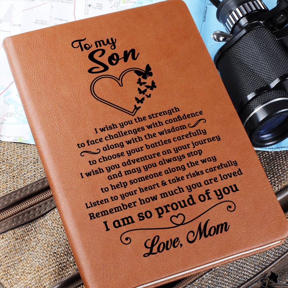 Son Gift From Mom, "Proud Of You", Graphic Journal Jewelry