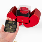 Soulmate Gift, Heart Rose Box Jewelry