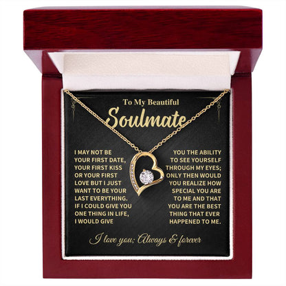 Soulmate Gift, "Last Everything"- Dazzling Forever Love Necklace Jewelry