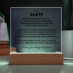 My Man Gift, "Straighten Crown"  Acrylic Plaque plaque