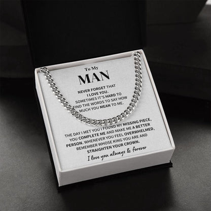 My Man Gift- Cuban Link Chain Jewelry