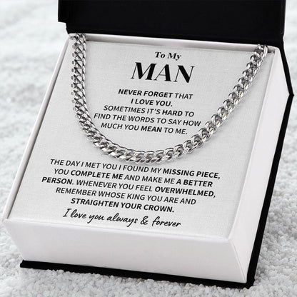 My Man Gift- Cuban Link Chain Jewelry